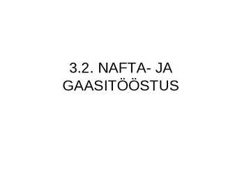 NAFTA- JA GAASITÖÖSTUS
