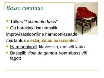Barokk-Instrumentaalmuusika #3