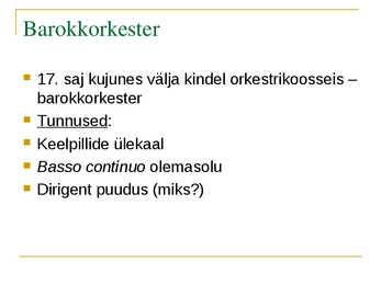 Barokk-Instrumentaalmuusika #5