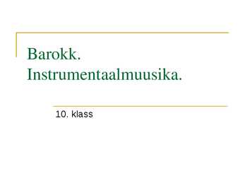 Barokk-Instrumentaalmuusika