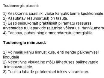 ALTERNATIIVSED ENERGIAALLIKAD #7