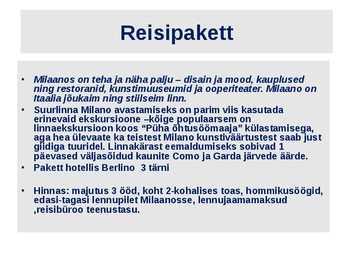 Tutvustus populaarsematest sihtkohtadest - ITAALIA #6