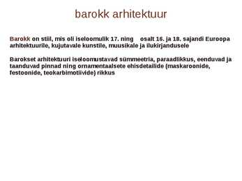 Barokk Tallinna ehituskunstis #2