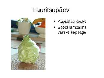Rahvakalendri tähtpäevad #11