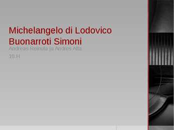 Michelangelo di Lodovico Buonarroti Simoni