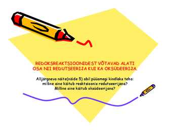 Redoksreaktsioonid #20