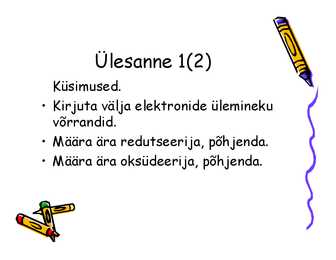 Redoksreaktsioonid #24