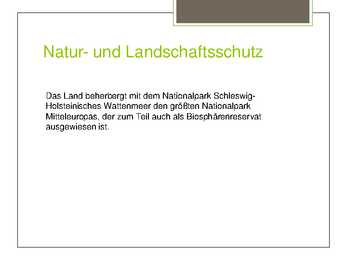 Schleswig-Holstein Power Point esitlus #10