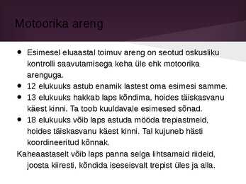 1-2 aastase lapse areng #11