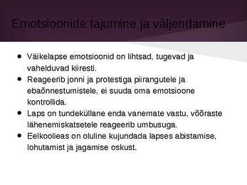 1-2 aastase lapse areng #17
