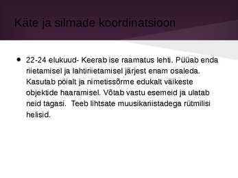 1-2 aastase lapse areng #10