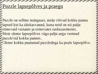 Puzzled #9