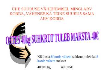 võrdeline seos #4