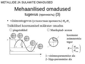 Metallide ja sulamite omadused #27