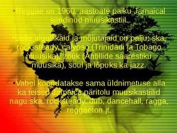 Powerpoint esitlus reggae st #2