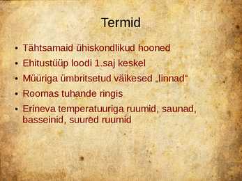 Rooma arhitektuur - powerpoint esitlus #18