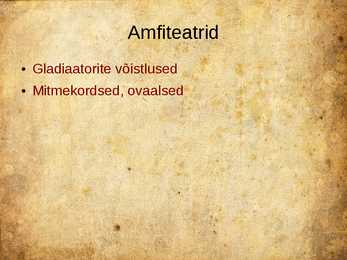 Rooma arhitektuur - powerpoint esitlus #22