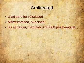 Rooma arhitektuur - powerpoint esitlus #23