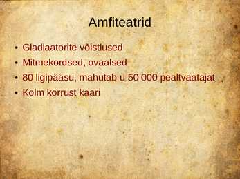 Rooma arhitektuur - powerpoint esitlus #24