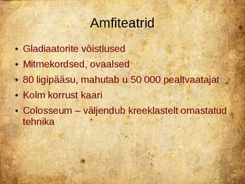 Rooma arhitektuur - powerpoint esitlus #25