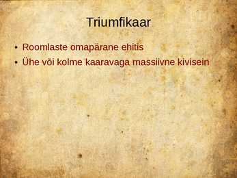 Rooma arhitektuur - powerpoint esitlus #34