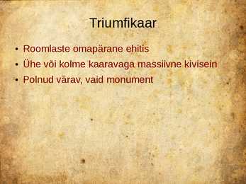 Rooma arhitektuur - powerpoint esitlus #35