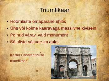 Rooma arhitektuur - powerpoint esitlus #37