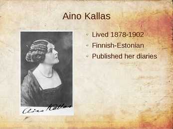 Estonian women writers - powerpoint presentation #15