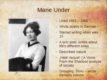 Estonian women writers - powerpoint presentation #25
