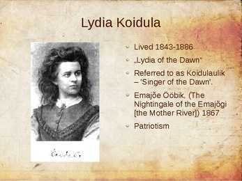 Estonian women writers - powerpoint presentation #31