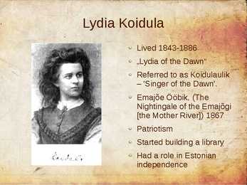 Estonian women writers - powerpoint presentation #33