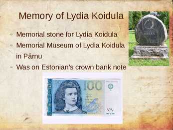 Estonian women writers - powerpoint presentation #35