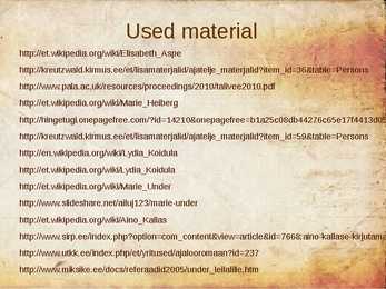Estonian women writers - powerpoint presentation #38