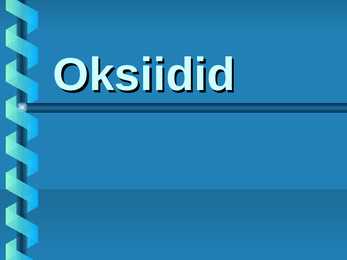 Anorgaanilised ained #2