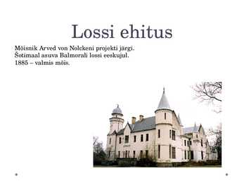 Objekti kirjeldus - Alatskivi loss #3