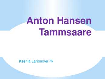 Anton Hansen Tammsaare