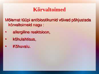 Antibiootikumid #13