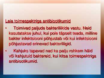 Antibiootikumid #8