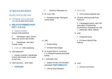 II MAAILMASÕDA