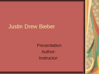 Justin Drew Bieber