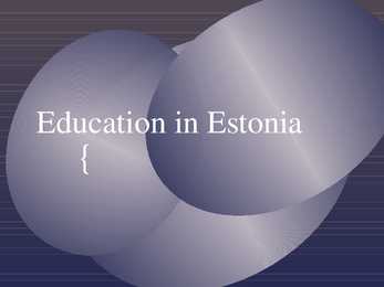 Education in Estonia