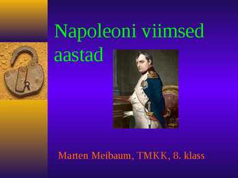 Napoleoni viimsed aastad
