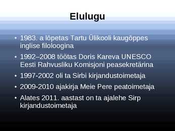 Esitlus Doris Karevast #3