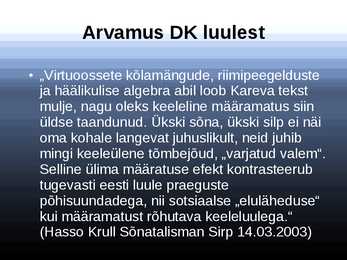 Esitlus Doris Karevast #10