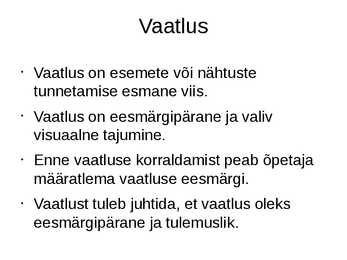Loodusalaste õpitegevuste organiseerimise vormid ja meetodid #2