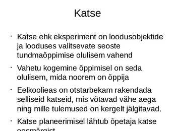 Loodusalaste õpitegevuste organiseerimise vormid ja meetodid #9