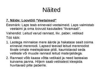 Loovtööd loodusõpetuses #15