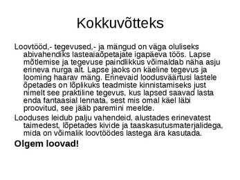 Loovtööd loodusõpetuses #21