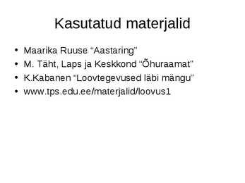 Loovtööd loodusõpetuses #22