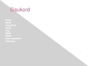 Kiirus-teepikkus ja aeg #2